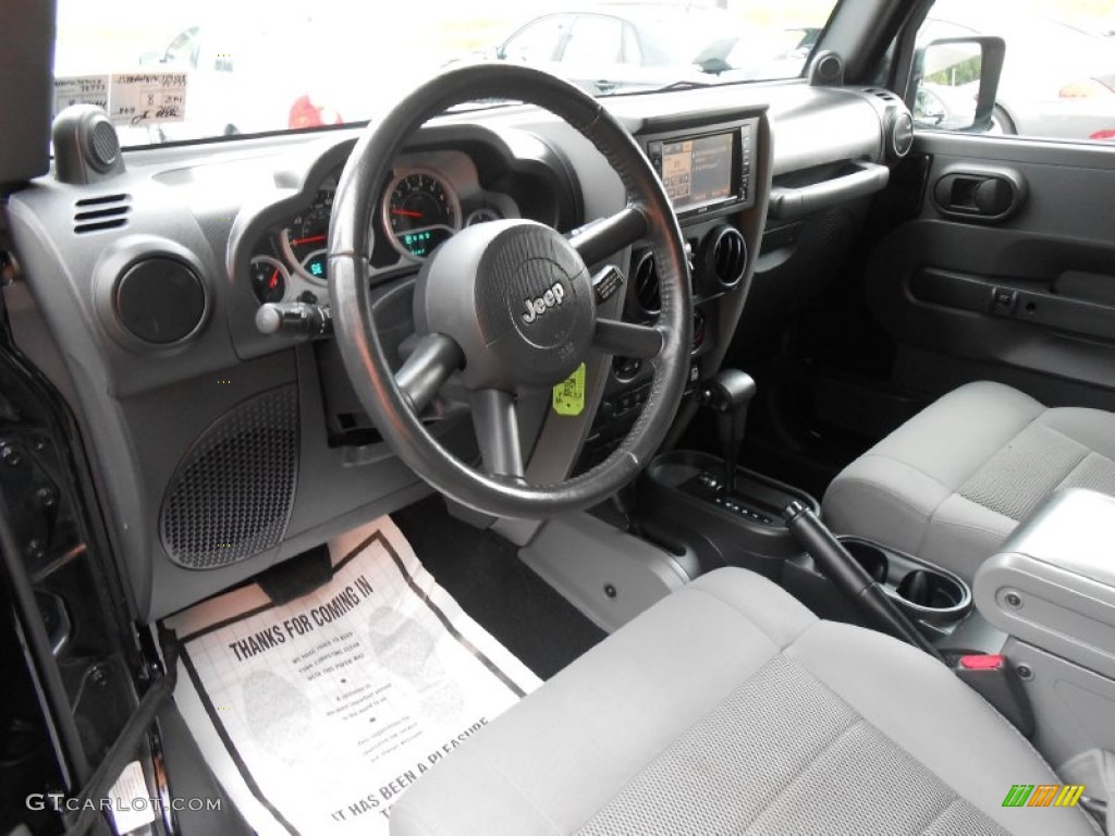 Dark Slate Gray/Medium Slate Gray Interior 2009 Jeep Wrangler Unlimited Rubicon 4x4 Photo #84285975
