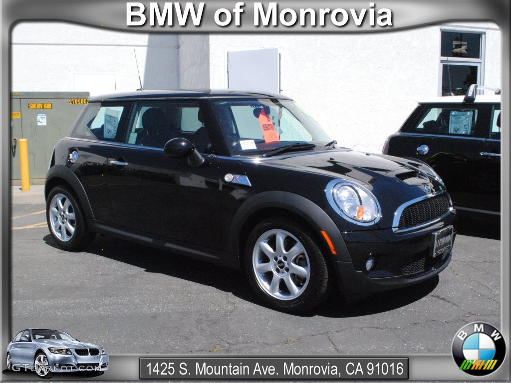 2010 Cooper S Hardtop - Midnight Black Metallic / Grey/Carbon Black photo #1