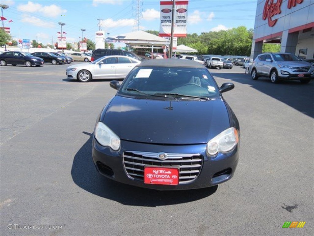 2004 Sebring LX Convertible - Deep Sapphire Blue Pearl / Dark Slate Gray photo #2