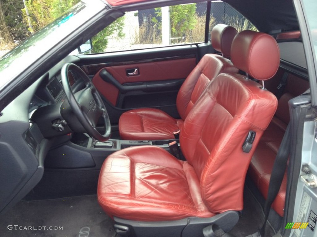Wine Red Interior 1998 Audi Cabriolet Standard Cabriolet Model Photo #84289389