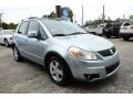 2010 Glacier Light Blue Metallic Suzuki SX4 Crossover Touring AWD  photo #3