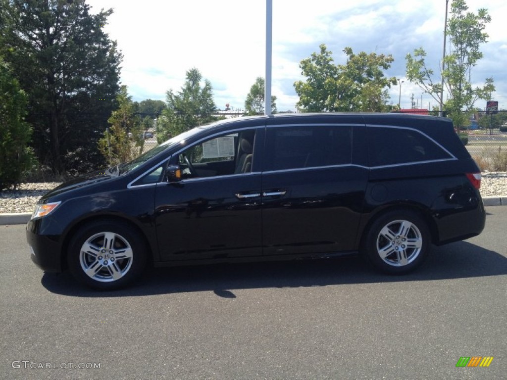 2011 Odyssey Touring - Crystal Black Pearl / Gray photo #4