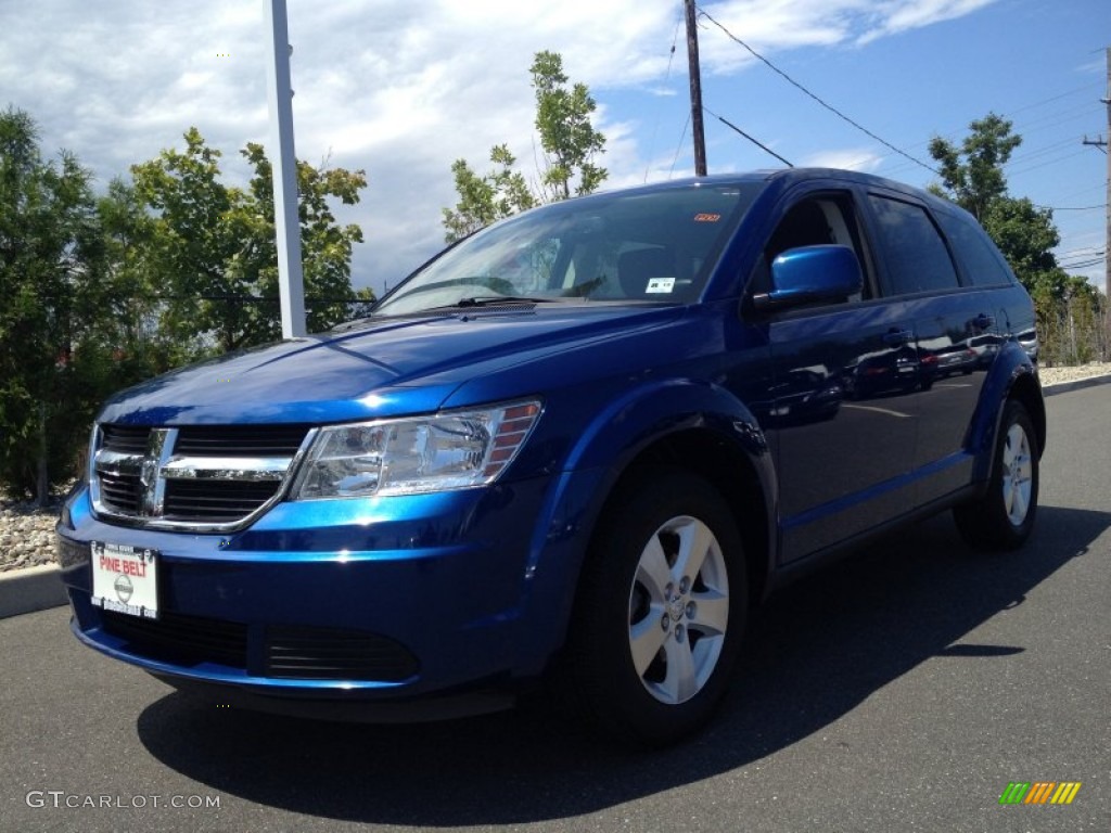 2009 Journey SXT - Deep Water Blue Pearl / Dark Slate Gray/Light Graystone photo #1
