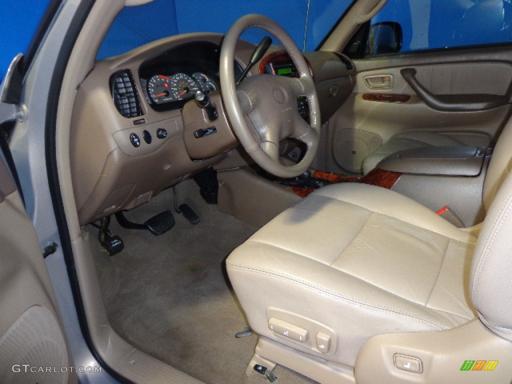 2002 Sequoia Limited 4WD - Thunder Gray Metallic / Oak photo #8