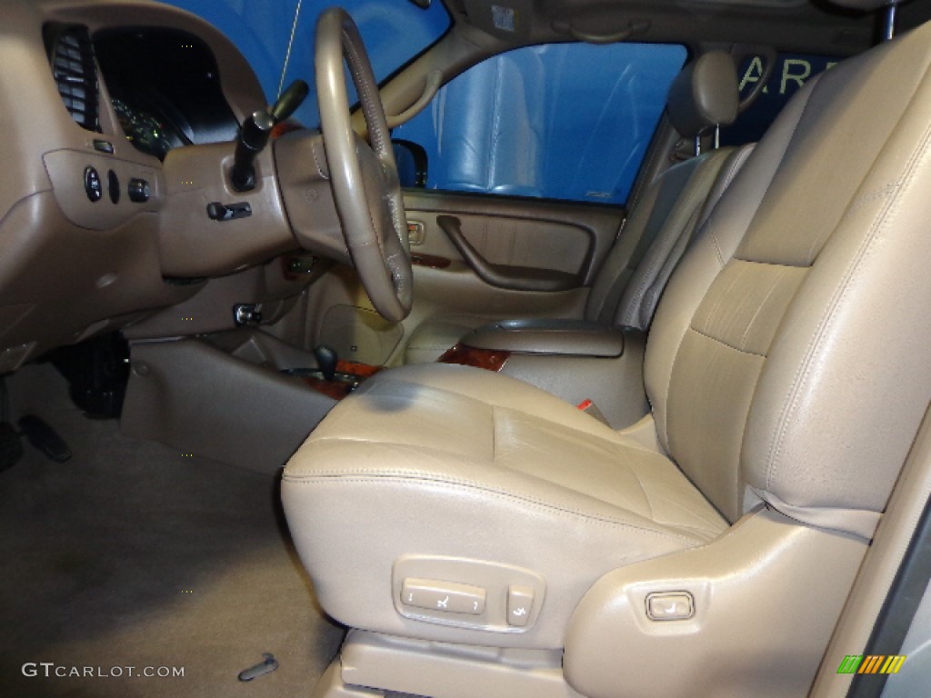 2002 Sequoia Limited 4WD - Thunder Gray Metallic / Oak photo #9