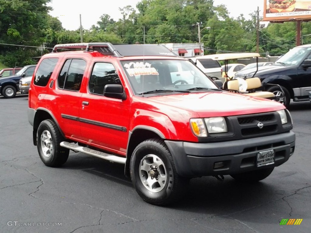 2000 Xterra XE V6 4x4 - Aztec Red / Sage photo #2