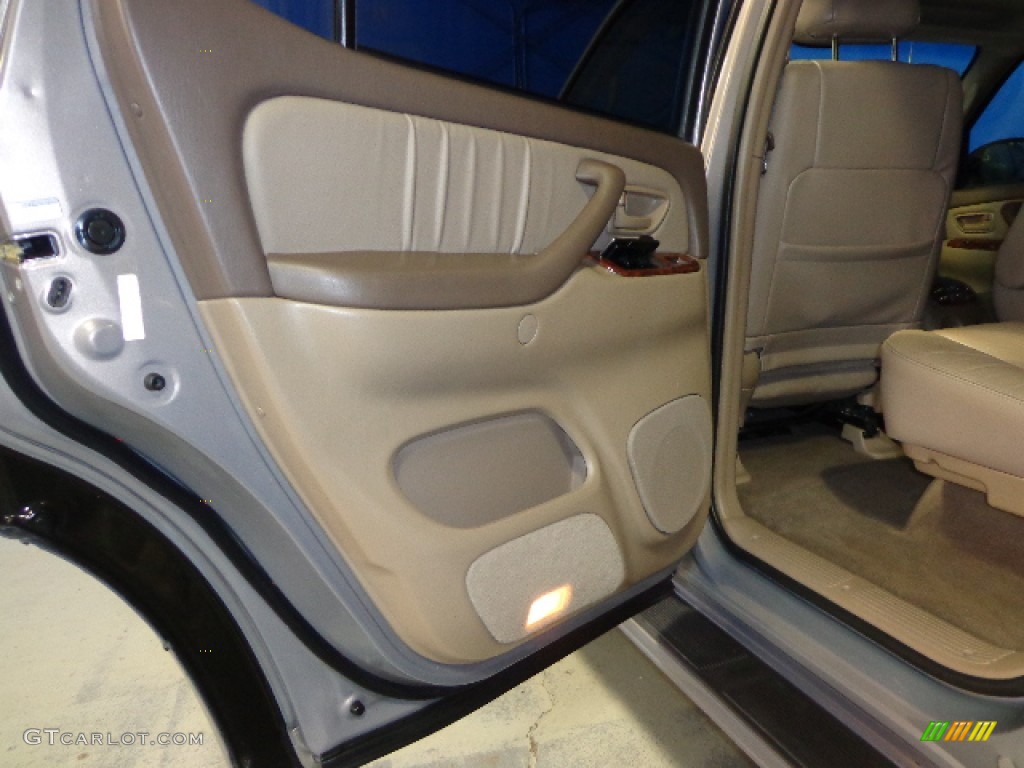 2002 Sequoia Limited 4WD - Thunder Gray Metallic / Oak photo #10