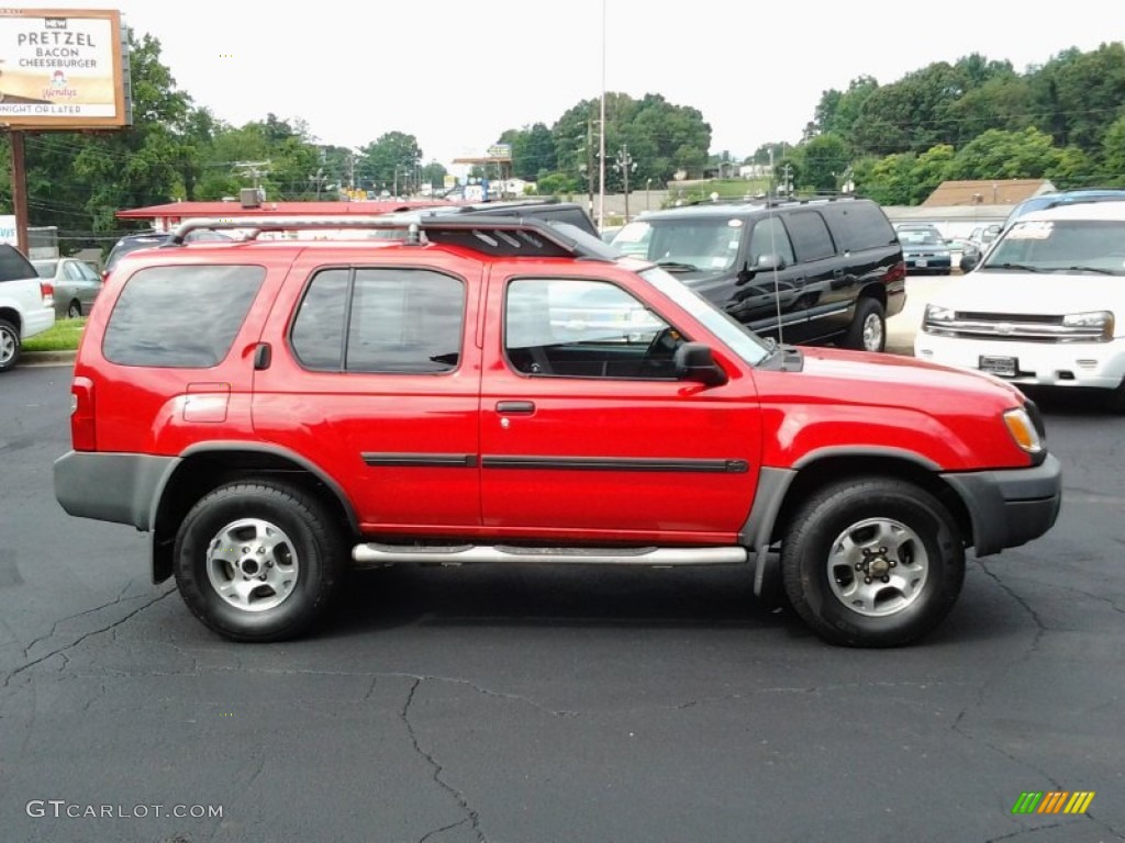 2000 Xterra XE V6 4x4 - Aztec Red / Sage photo #3
