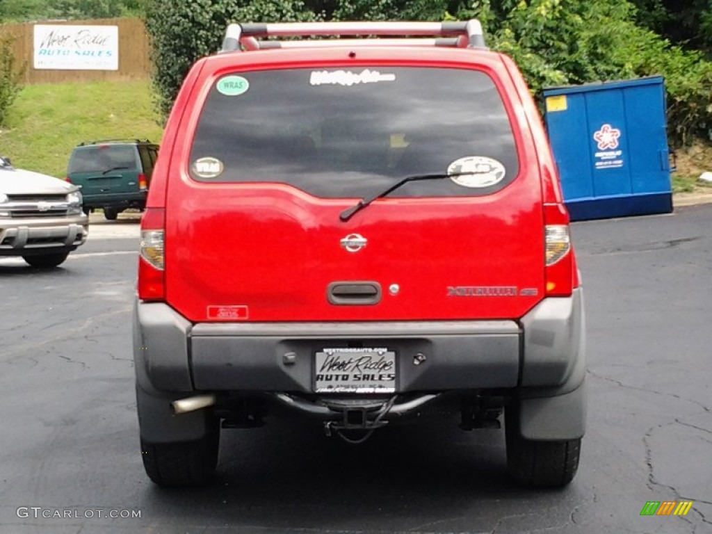 2000 Xterra XE V6 4x4 - Aztec Red / Sage photo #5