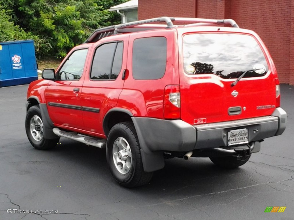 2000 Xterra XE V6 4x4 - Aztec Red / Sage photo #6