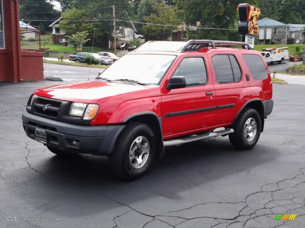 2000 Xterra XE V6 4x4 - Aztec Red / Sage photo #8