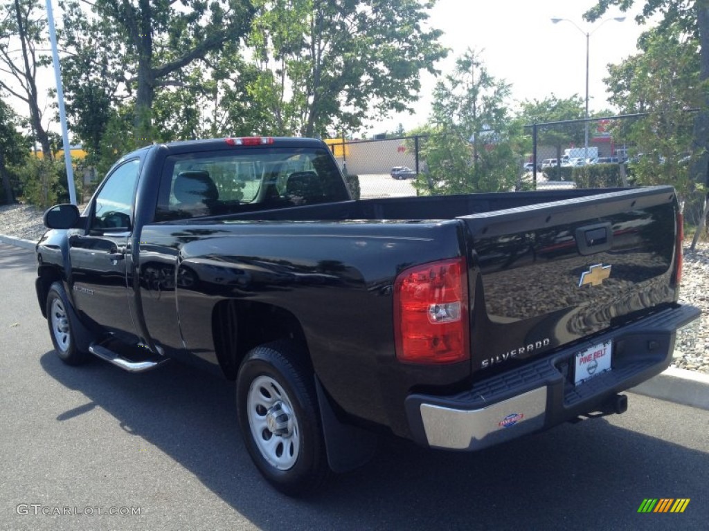 2008 Silverado 1500 Work Truck Regular Cab - Black / Dark Titanium photo #5