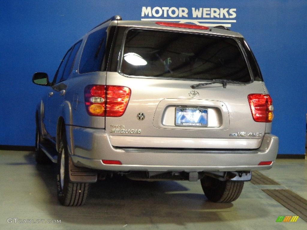 2002 Sequoia Limited 4WD - Thunder Gray Metallic / Oak photo #25