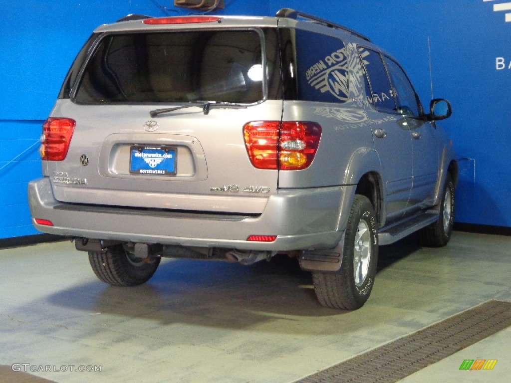 2002 Sequoia Limited 4WD - Thunder Gray Metallic / Oak photo #27