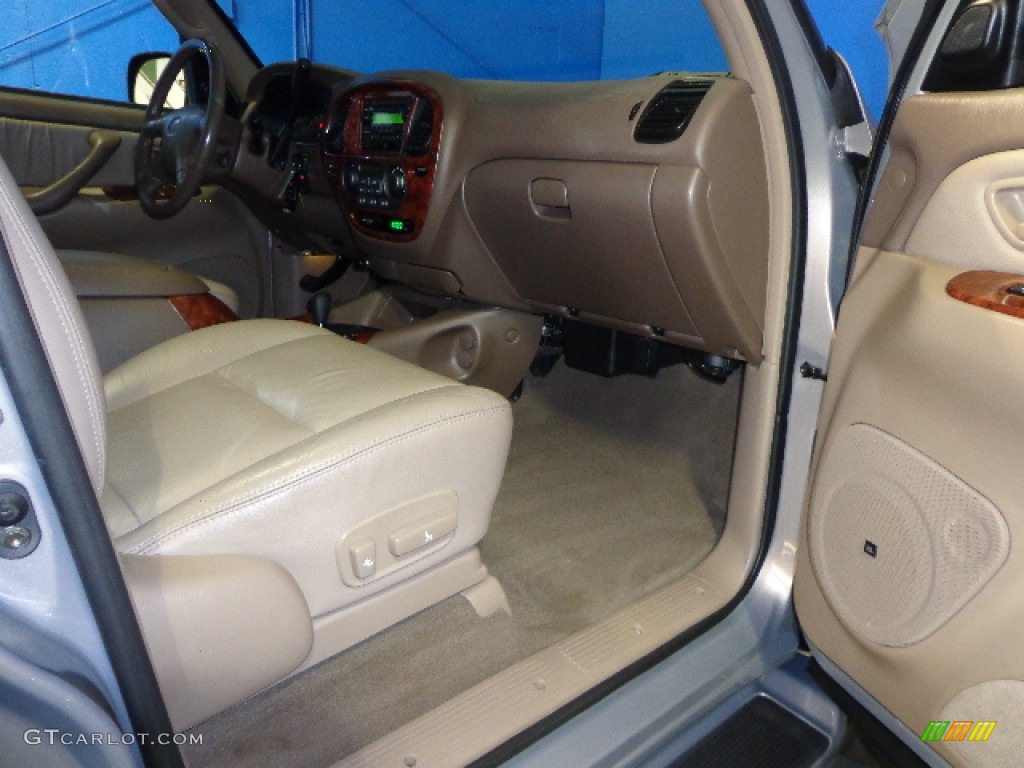 2002 Sequoia Limited 4WD - Thunder Gray Metallic / Oak photo #29