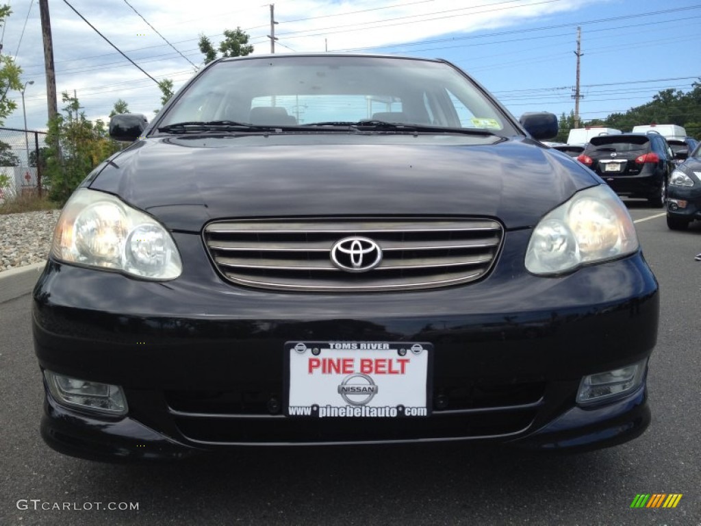 2004 Corolla S - Black / Black photo #2