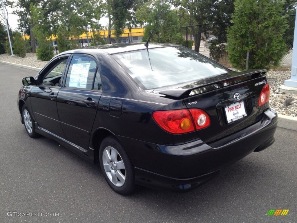 2004 Corolla S - Black / Black photo #5