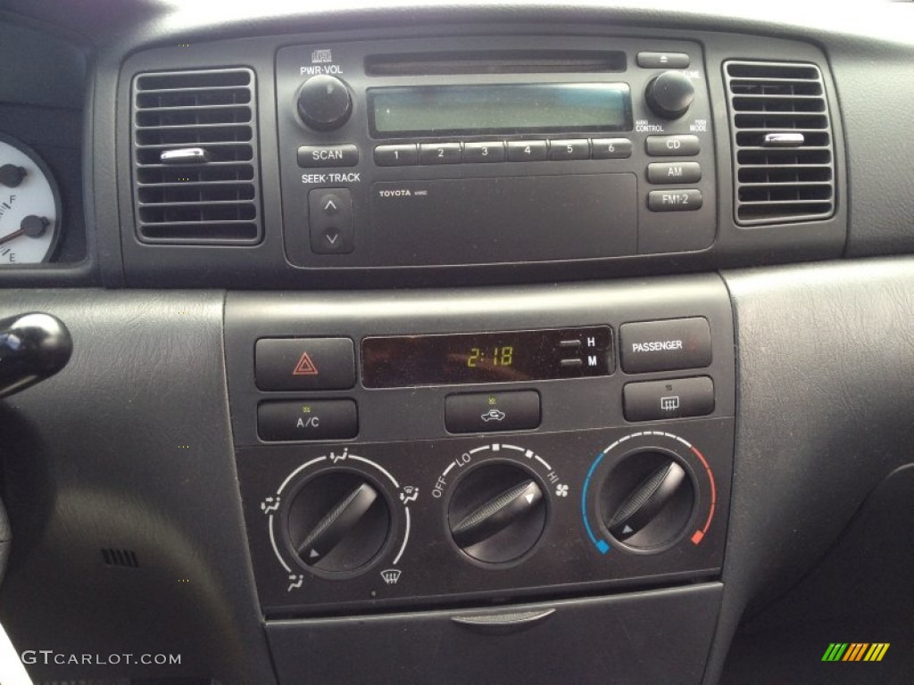 2004 Corolla S - Black / Black photo #14