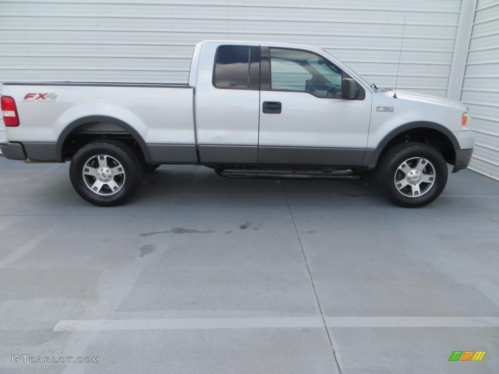 2004 F150 FX4 SuperCab 4x4 - Silver Metallic / Black/Medium Flint photo #3