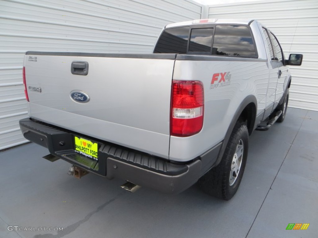 2004 F150 FX4 SuperCab 4x4 - Silver Metallic / Black/Medium Flint photo #4