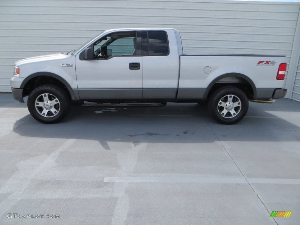 2004 F150 FX4 SuperCab 4x4 - Silver Metallic / Black/Medium Flint photo #6