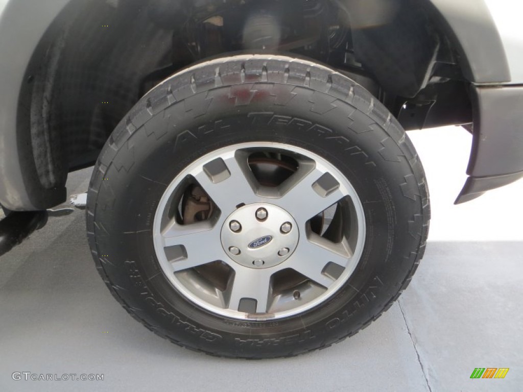 2004 F150 FX4 SuperCab 4x4 - Silver Metallic / Black/Medium Flint photo #13