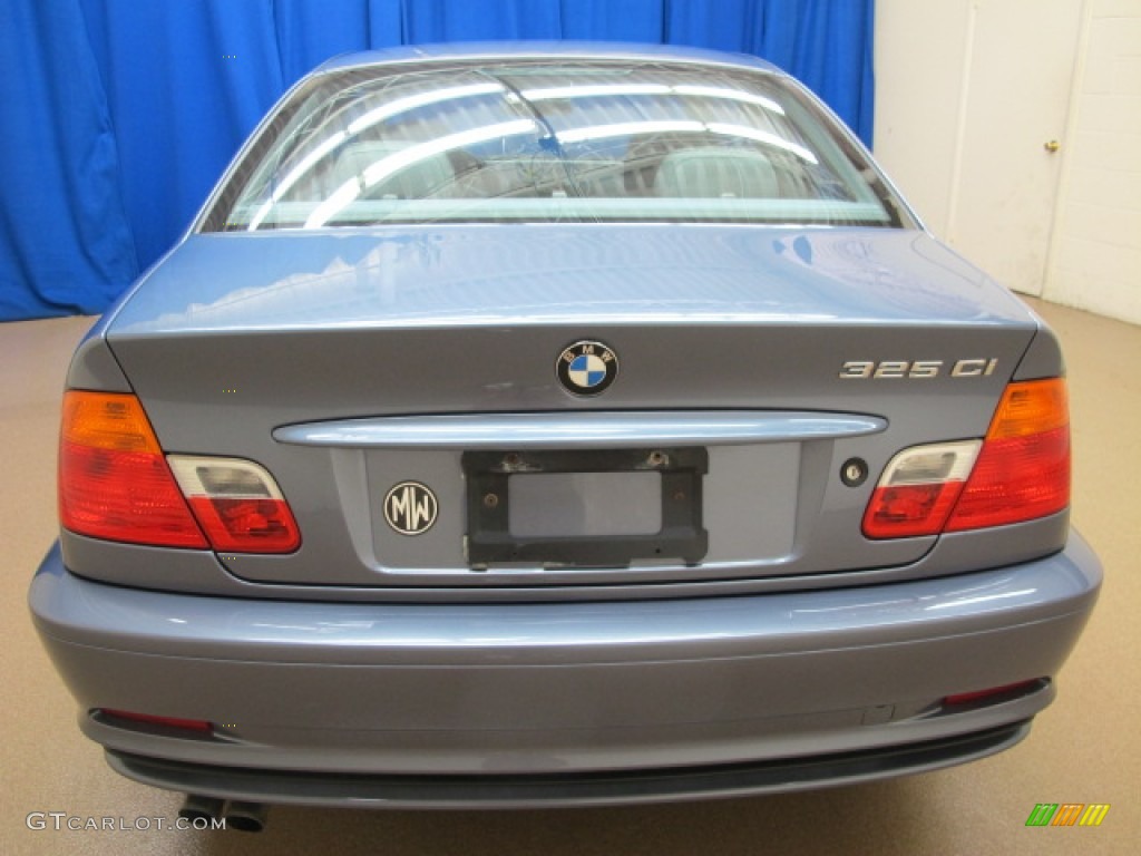 2003 3 Series 325i Coupe - Steel Blue Metallic / Grey photo #7