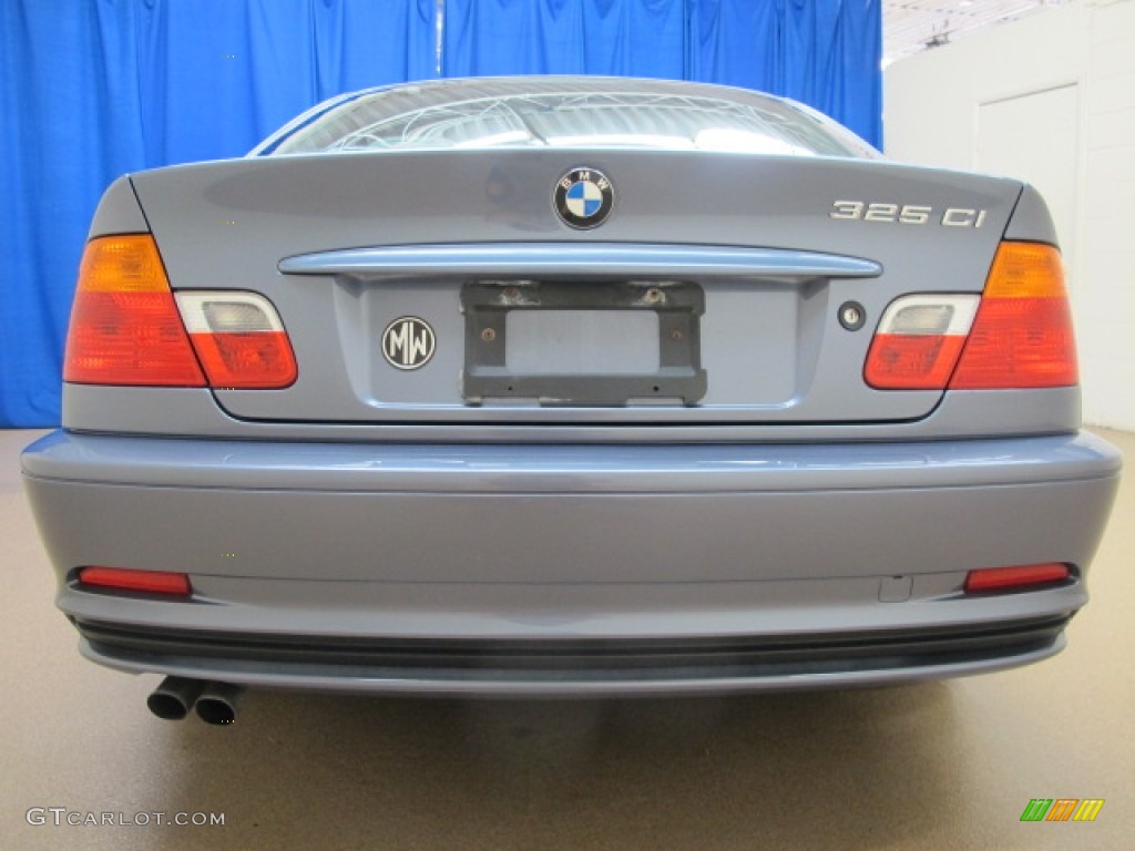 2003 3 Series 325i Coupe - Steel Blue Metallic / Grey photo #8