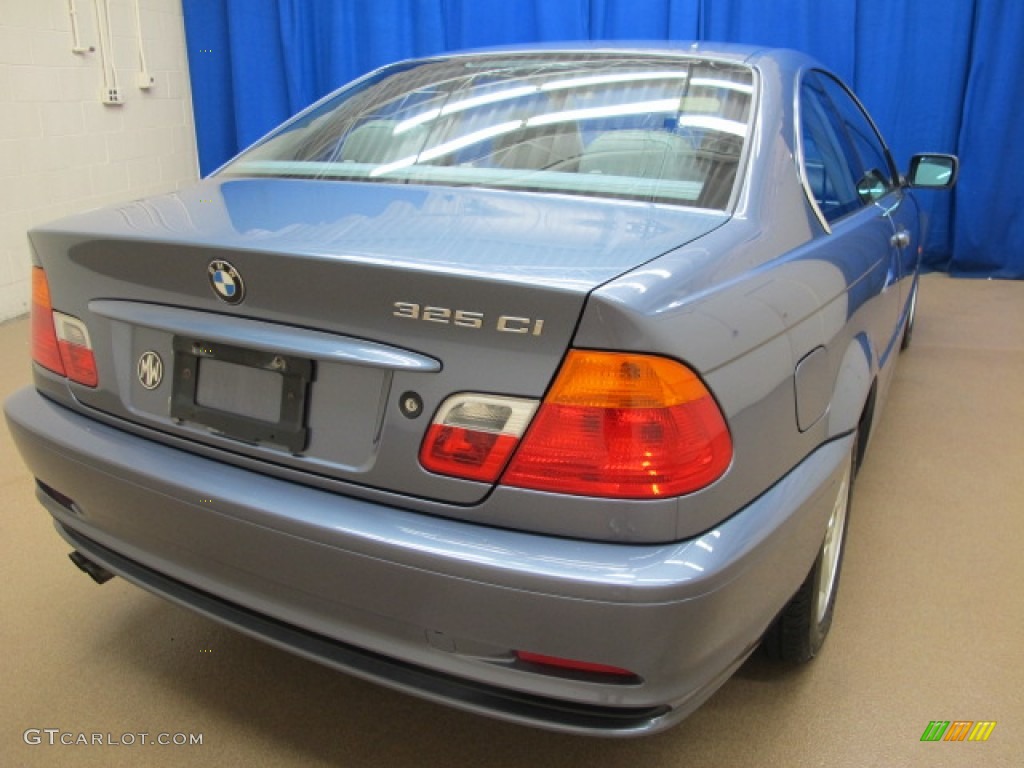 2003 3 Series 325i Coupe - Steel Blue Metallic / Grey photo #9