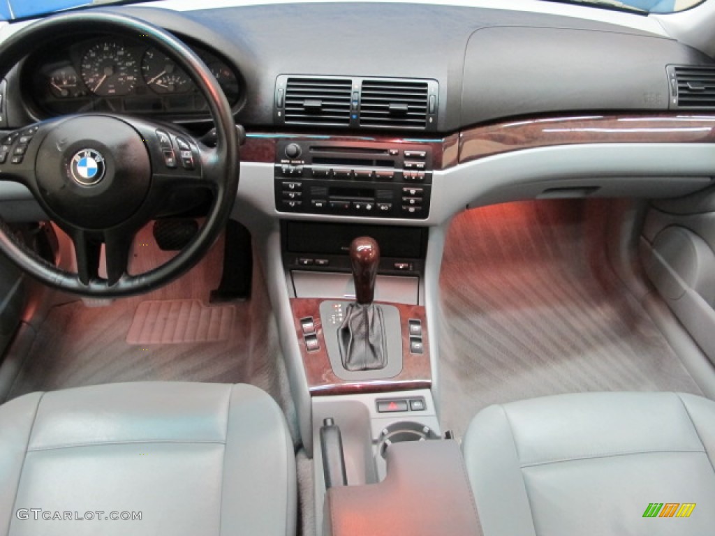 2003 3 Series 325i Coupe - Steel Blue Metallic / Grey photo #23