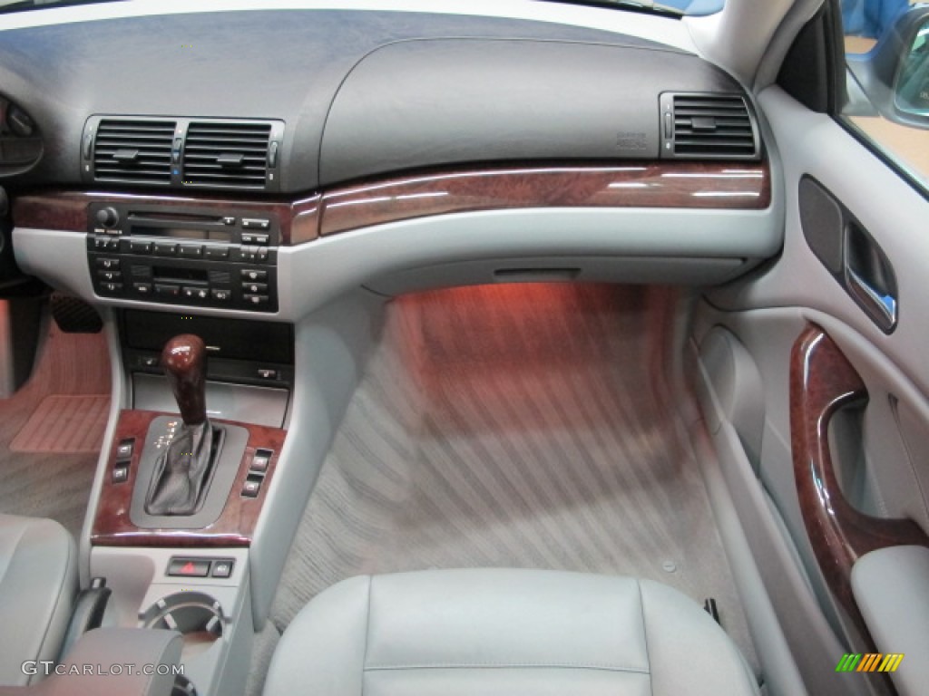 2003 3 Series 325i Coupe - Steel Blue Metallic / Grey photo #24
