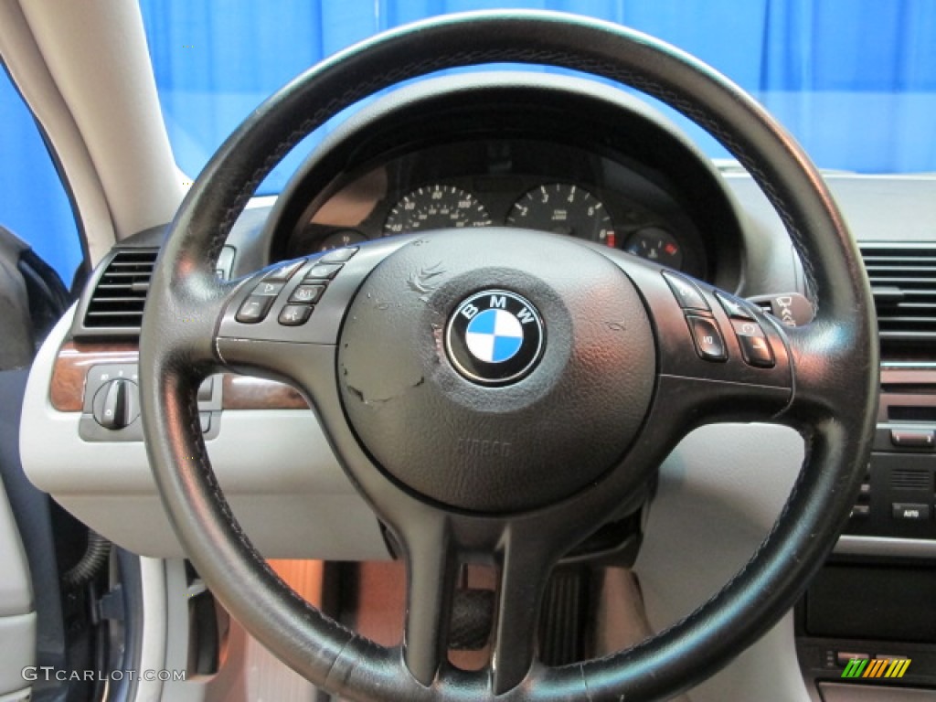 2003 3 Series 325i Coupe - Steel Blue Metallic / Grey photo #29