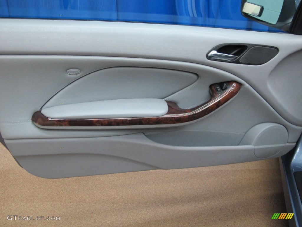 2003 3 Series 325i Coupe - Steel Blue Metallic / Grey photo #32