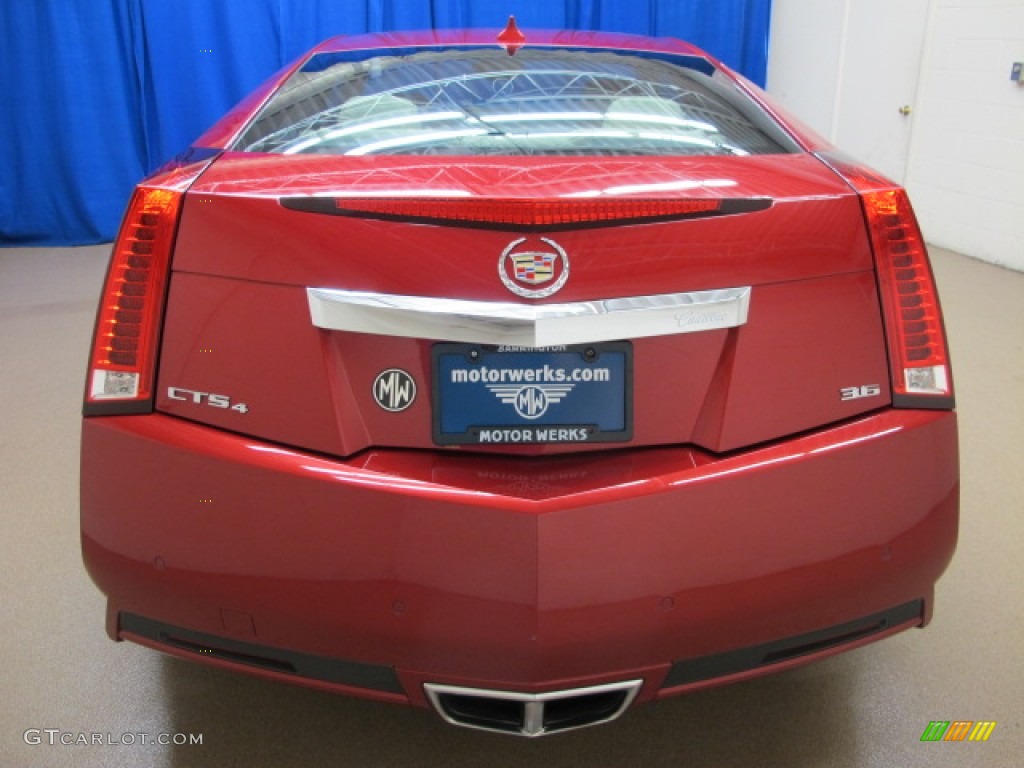 2012 CTS 4 AWD Coupe - Crystal Red Tintcoat / Ebony/Cashmere photo #7