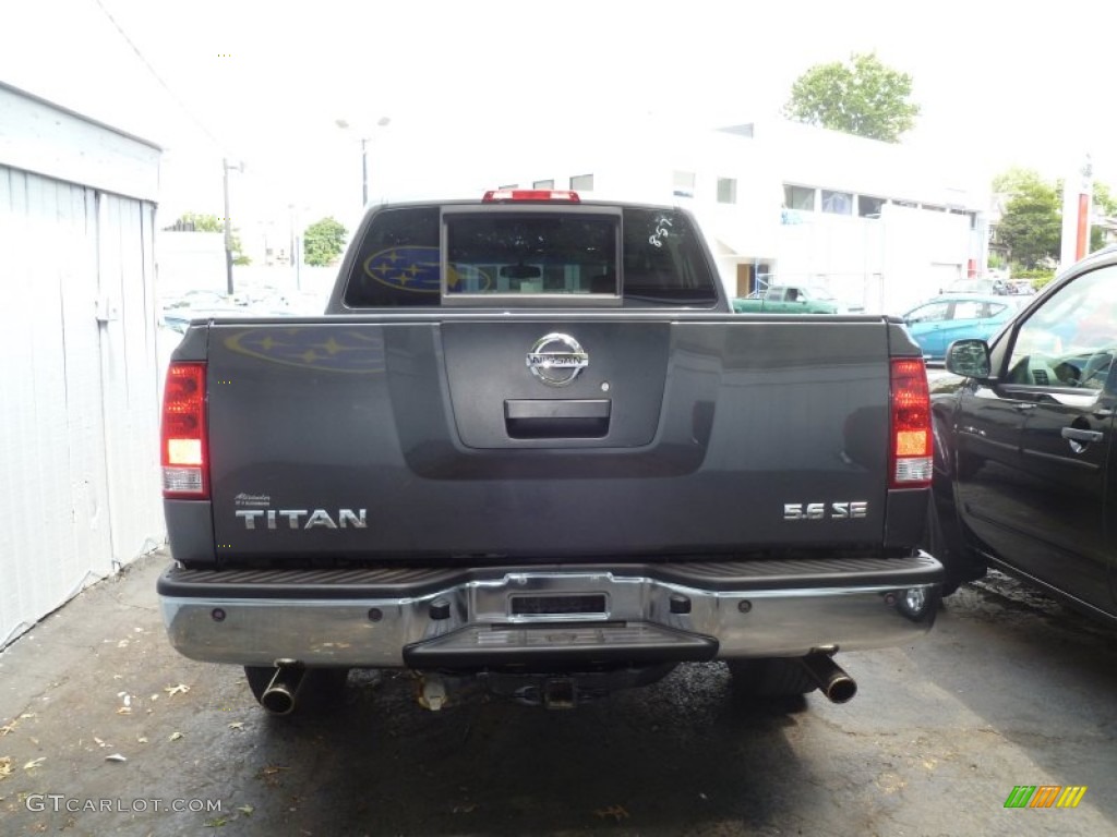 2007 Titan SE Crew Cab 4x4 - Smoke Gray / Graphite Black/Titanium photo #5