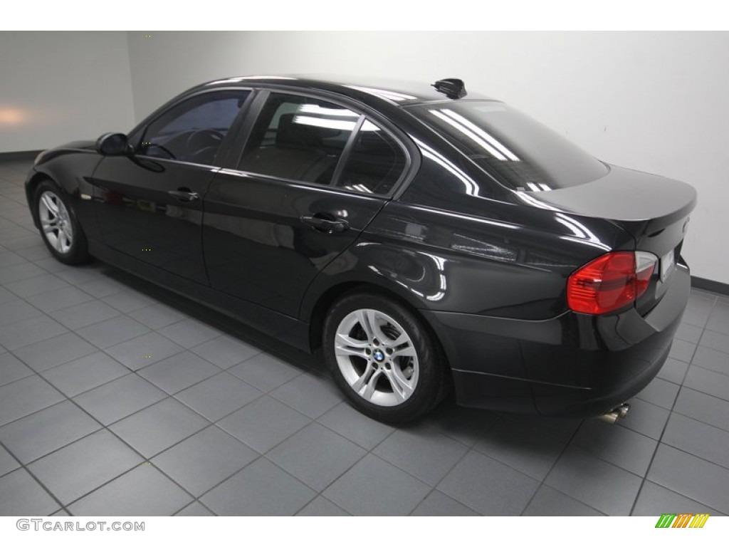2008 3 Series 328i Sedan - Black Sapphire Metallic / Black photo #5