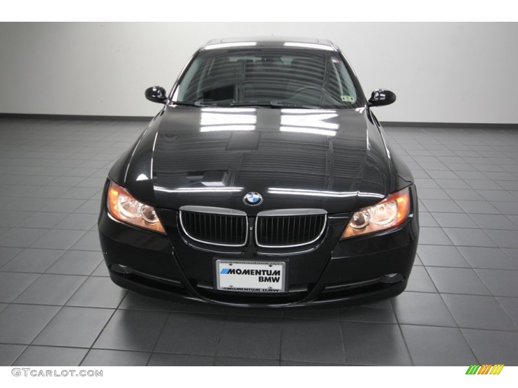 2008 3 Series 328i Sedan - Black Sapphire Metallic / Black photo #6