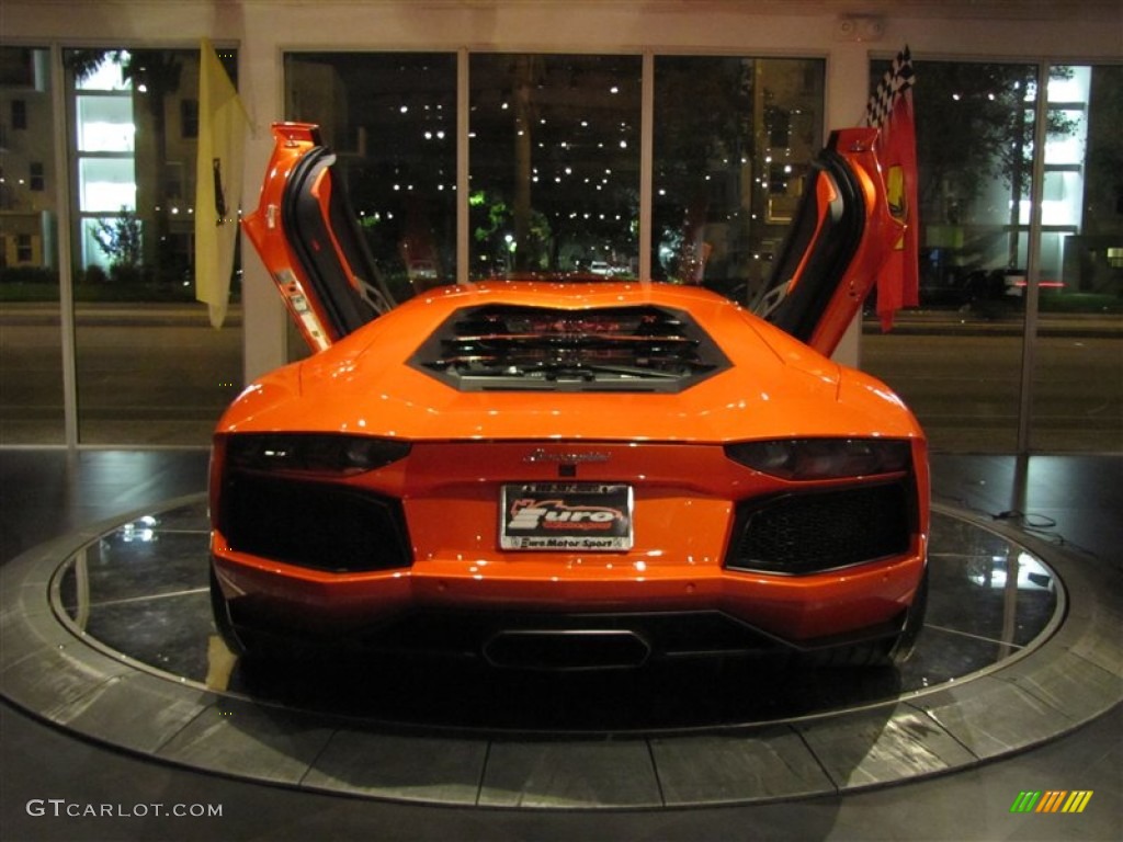 2012 Aventador LP 700-4 - Arancio Argos (Red/Orange) / Nero Ade/Arancio photo #2