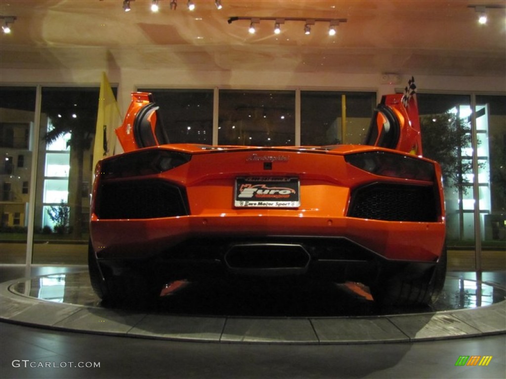 2012 Aventador LP 700-4 - Arancio Argos (Red/Orange) / Nero Ade/Arancio photo #10