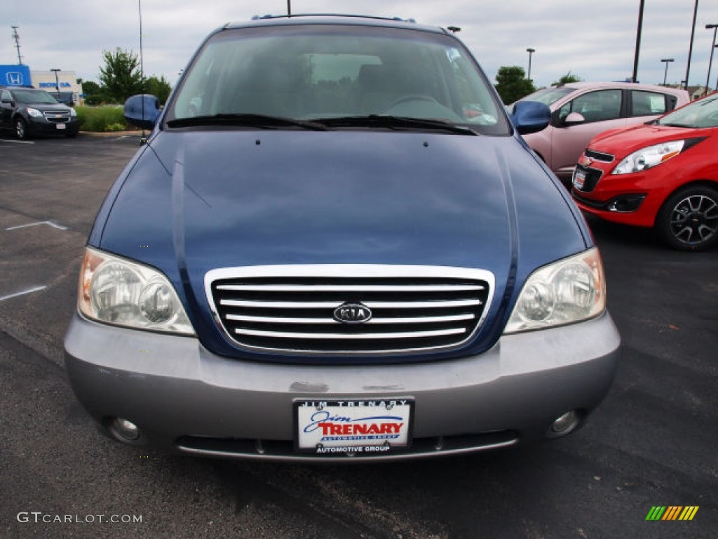 2003 Sedona EX - Blue Sapphire / Gray photo #8