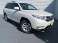 2013 Blizzard White Pearl Toyota Highlander SE  photo #2