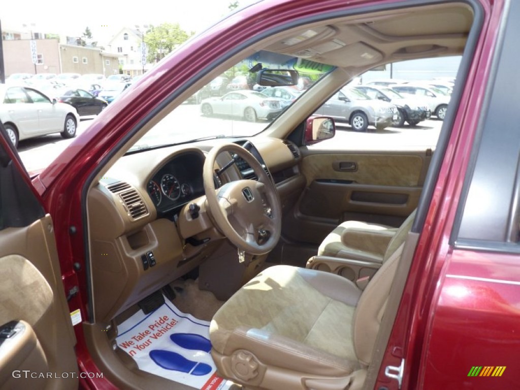 2003 CR-V EX 4WD - Chianti Red Pearl / Saddle photo #10