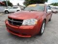 2008 Sunburst Orange Pearl Dodge Avenger SXT  photo #6