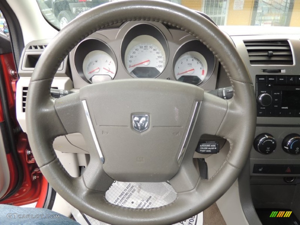 2008 Avenger SXT - Sunburst Orange Pearl / Dark Khaki/Light Graystone photo #15