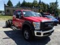 2014 Vermillion Red Ford F550 Super Duty XL SuperCab 4x4 Chassis  photo #2