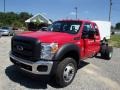 2014 Vermillion Red Ford F550 Super Duty XL SuperCab 4x4 Chassis  photo #4