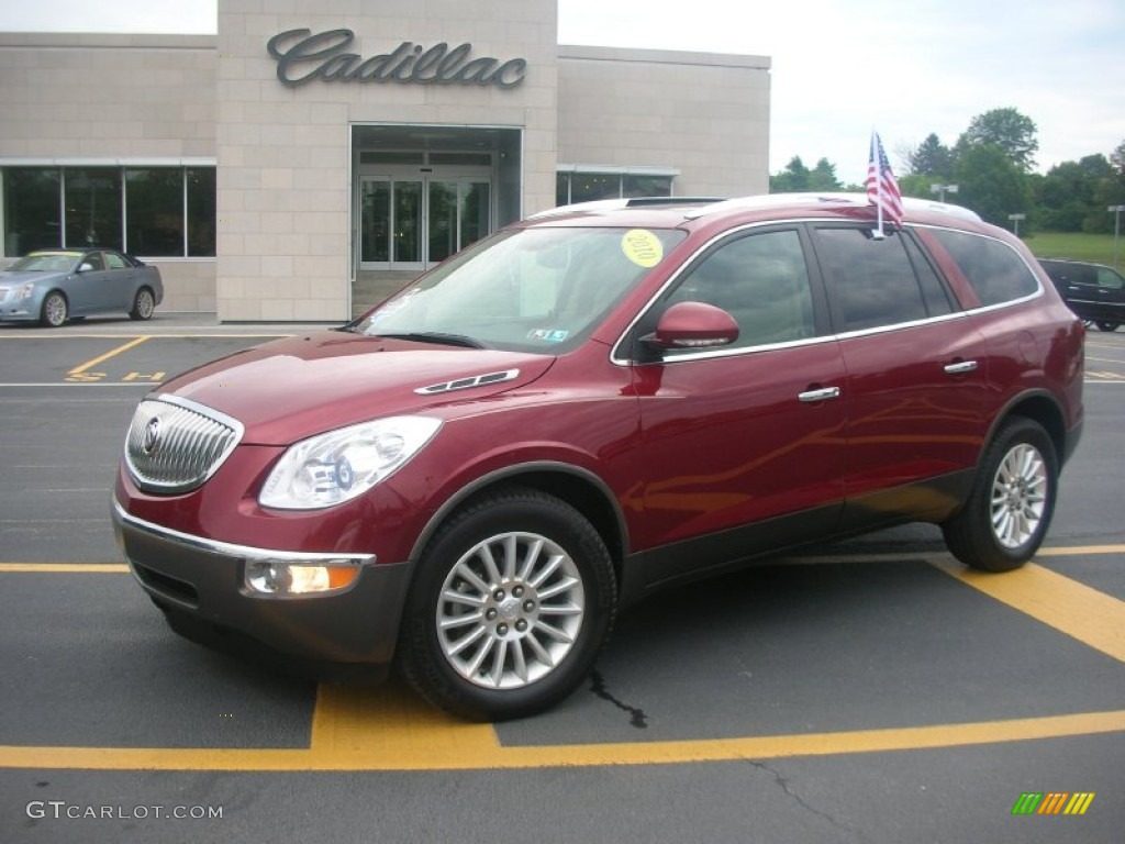 2010 Enclave CXL AWD - Red Jewel Tintcoat / Cashmere/Cocoa photo #1