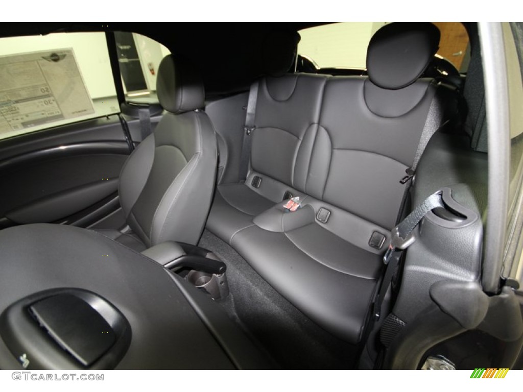 Carbon Black Interior 2014 Mini Cooper S Convertible Photo #84302277