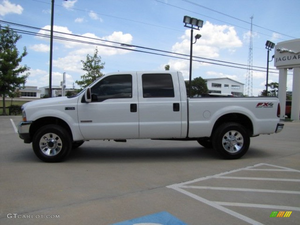 2004 F250 Super Duty FX4 Crew Cab 4x4 - Oxford White / Medium Flint photo #7