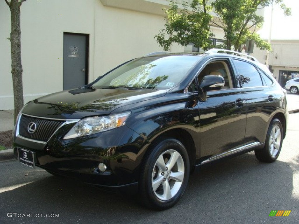2010 RX 350 AWD - Obsidian Black / Parchment/Brown Walnut photo #1